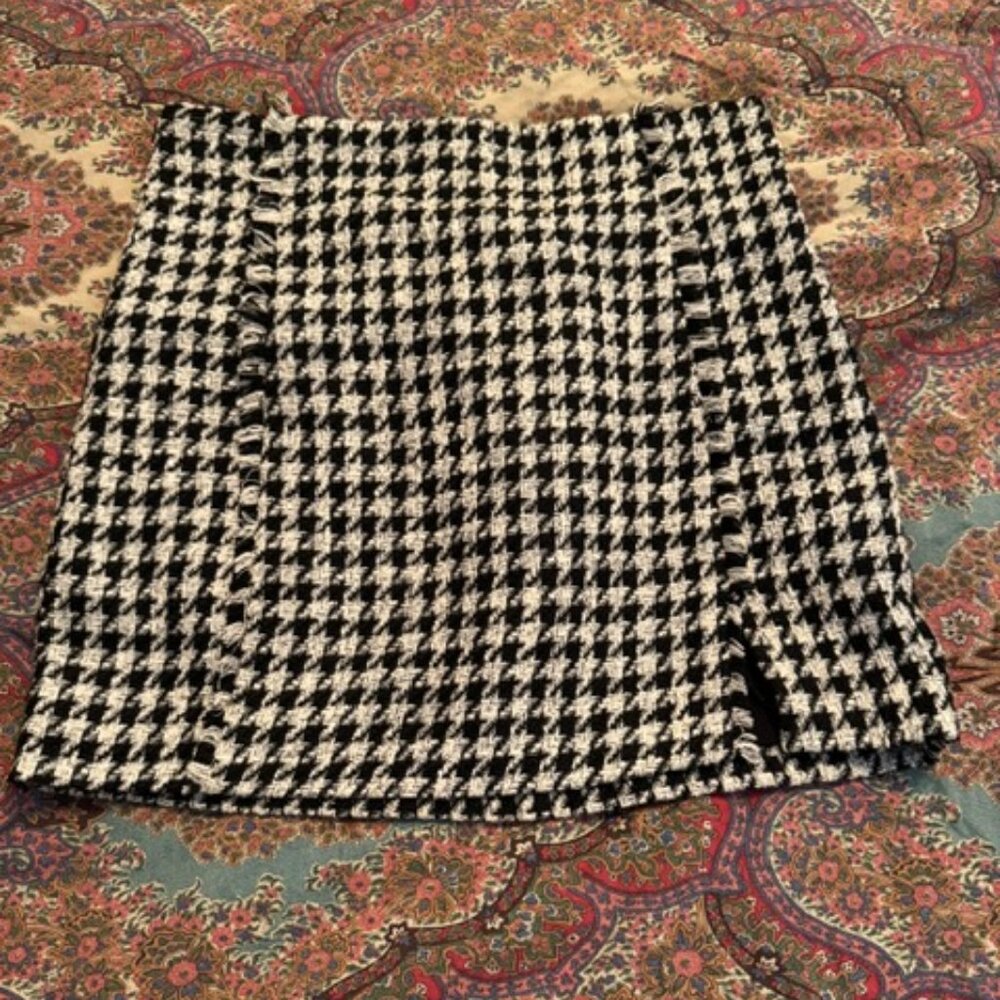 Zara Black and White Skirt